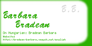 barbara bradean business card